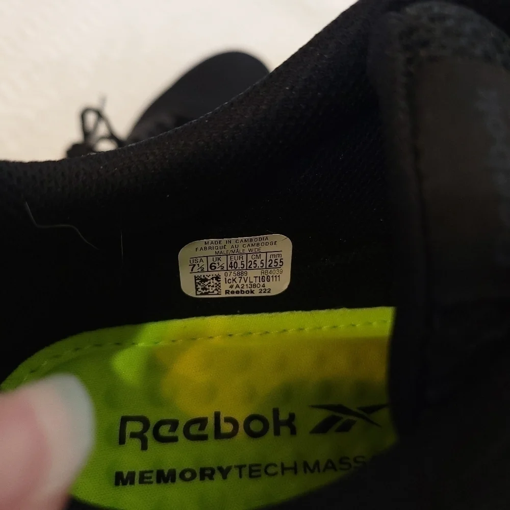 NWT Reebok Womens Sublite Cushion Athletic Work Shoe Black Size 9.5W
